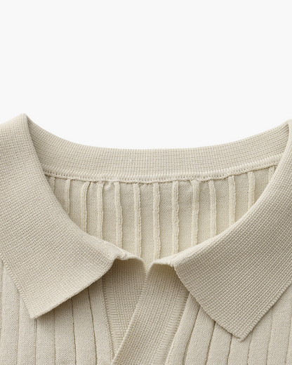 Premium-Rippstrickpolo