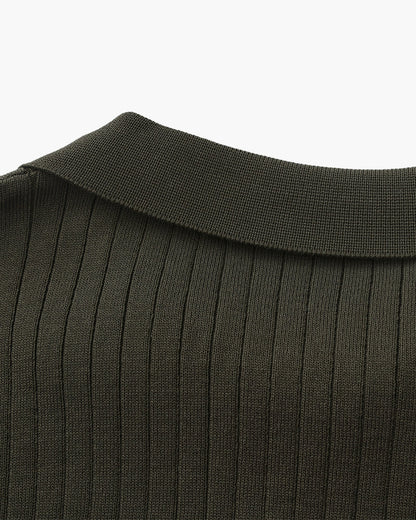 Premium-Rippstrickpolo
