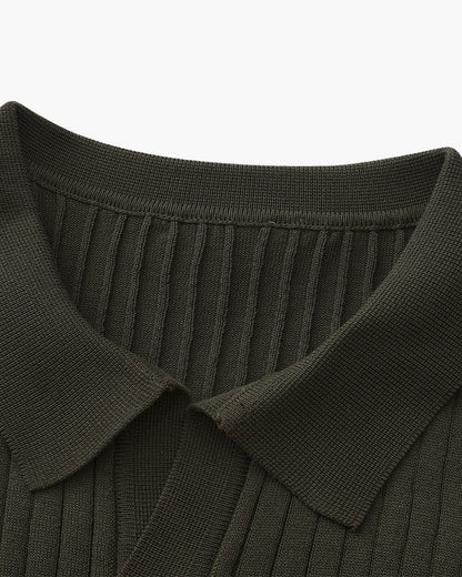 Premium-Rippstrickpolo