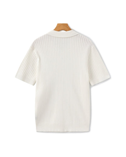 Premium-Rippstrickpolo