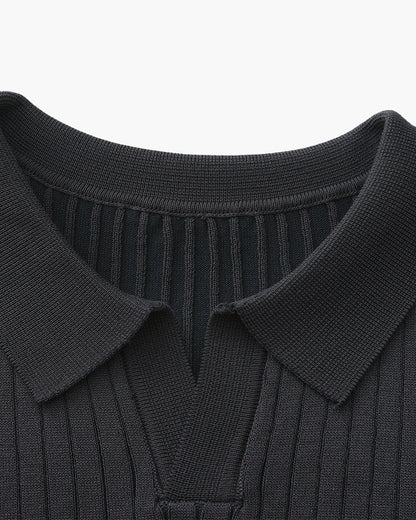 Premium-Rippstrickpolo