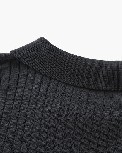 Premium-Rippstrickpolo