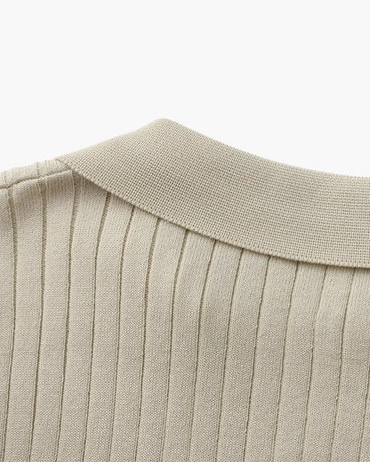 Premium-Rippstrickpolo