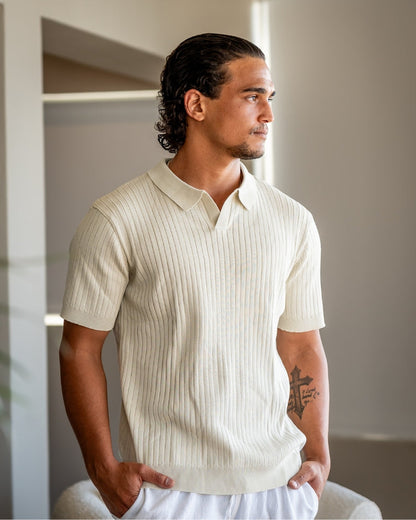 Premium-Rippstrickpolo