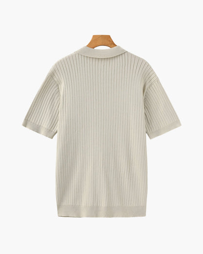 Premium-Rippstrickpolo