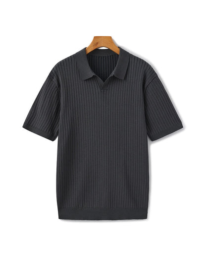 Premium-Rippstrickpolo