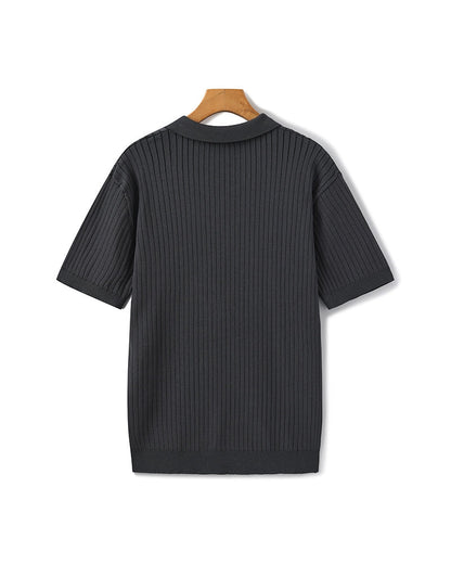 Premium-Rippstrickpolo
