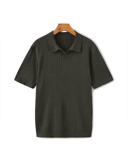 Premium-Rippstrickpolo